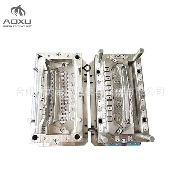 奥旭模具汽车中网格栅注塑模具
