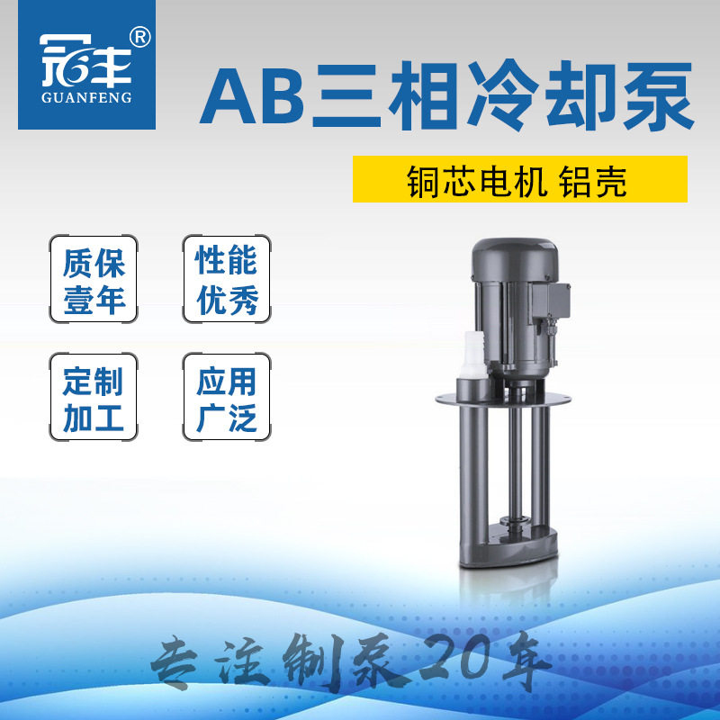 机床冷却泵 机油泵40W车床泵AB-25/AB-100机床油泵三相电泵