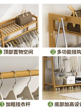 挂架落地简易室内房间TXP家用晾衣服卧置物架子衣间帽多功能衣柜