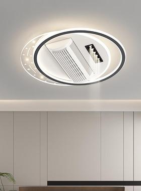 超静音无叶风扇灯现代简约客厅灯新款d吸顶LM2435灯全l屋e智能套