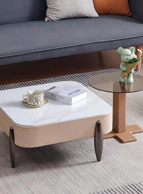 爆款方茶几小户型轻休奢餐桌新款几两用多功能简6yer7Wfc约茶闲现
