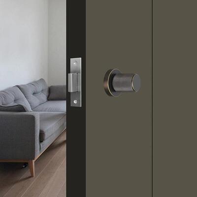 圆简约隐形门锁TW7685门专卧用室极简门把手白暗色黑隐藏形房间室