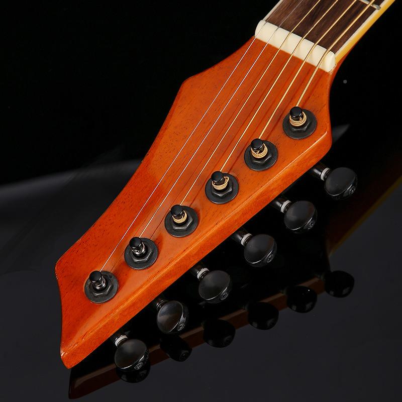 民光谣吉4UFF0寸云杉桃芯厂家亮抛光41他寸吉他新手入花门练习琴