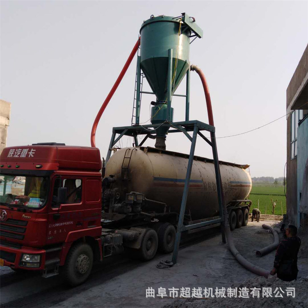 高扬程水泥粉无尘气力输送机化工粉料装罐除尘装车上料机