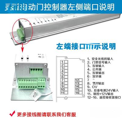 自动门控制平器主感应板门电脑控器主板电动玻璃移制门配LAW件麦