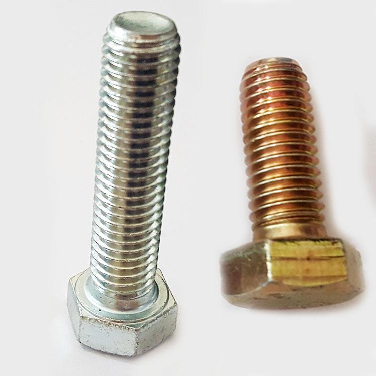 BM1QXC8M20M24镀锌高强度白螺丝锌彩锌7半牙全牙GB582G5783