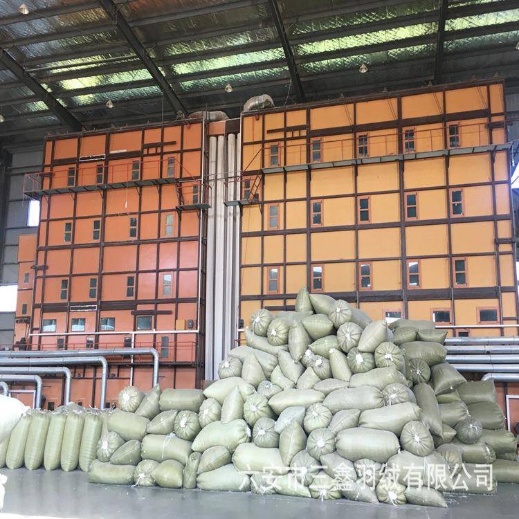 羽绒厂家水洗白9UHS5白纯鸭填绒羽毛服装被充子纺织制品物