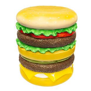 真汉堡造型小板凳树脂工品艺仿件摆客厅卧室摆设745汉堡凳子