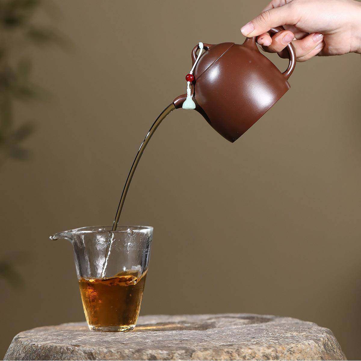 出水暴宜兴紫砂壶匠人手工制作原矿紫泥茶秦孔权内推WWN球高端泡