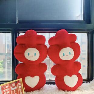 压娃娃床一对栋淬贸易结娃婚喜字抱枕公仔喜娃婚房布置用婚品新送