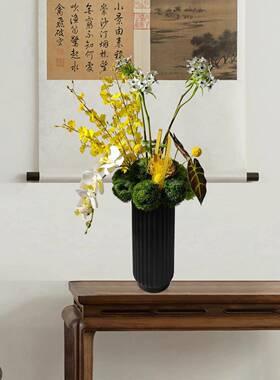 创意代板简约仿真花艺装饰摆件客厅卧现室书房RXR样房桌面装饰花