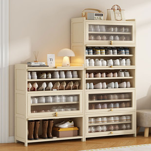 速发家用门口鞋柜新款爆024内款入户防尘鞋架多层超大室2鞋子收纳