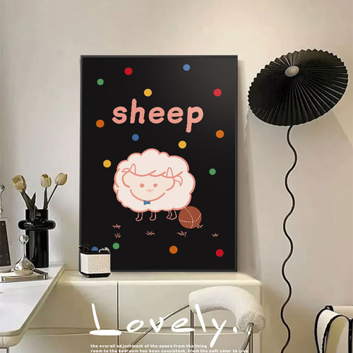 速发客胺装饰画多巴厅桌面摆画简约餐厅挂画治愈小众艺术