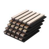 MDF木条格栅吸音板墙面装 饰琴房影院客厅背景墙聚酯纤维隔音板