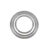 厂家静音防滑转盘加厚消音铝餐桌手动滚珠餐台玻璃铝垫圈