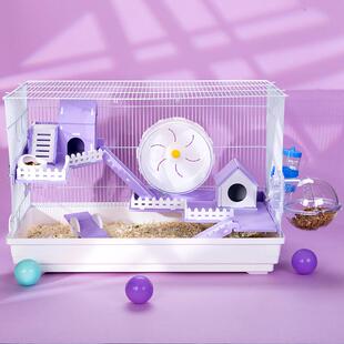 47仓鼠笼子双层60大基础笼金丝熊窝大码仓鼠笼别墅四季通用