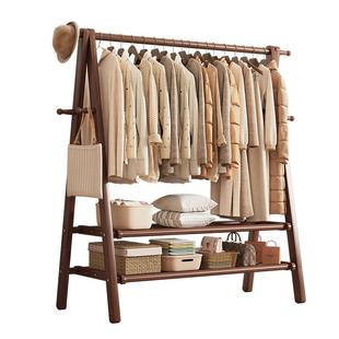 实木落地衣帽架卧室家用挂衣架室内挂衣服架子简易衣服挂架晾衣架