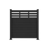 塑木围栏防腐木栅栏户外庭院围墙板室外花园篱笆隔断护栏院子围挡