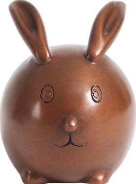 紫铜Q版十二生肖摆件桌面客厅办公室生肖瑞兽工艺品礼品