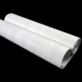 白色仿硅藻泥墙纸竖条纹欧式 卧室客厅海吉布墙布海基布无纺布壁纸