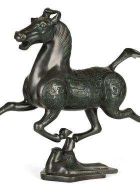 铜马摆件马踏飞燕铜奔马摆件马到成功客厅家居办公室饰品工艺礼品