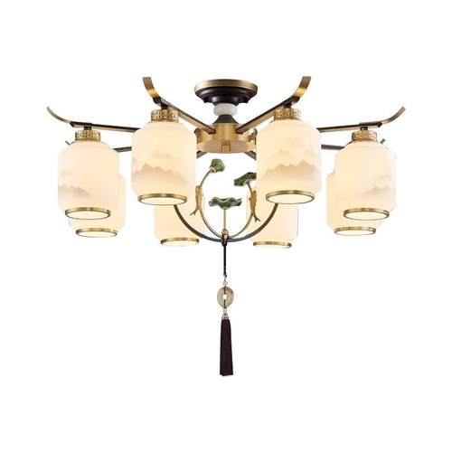 新中式大气客厅吊灯2024年新款轻奢大气中国风禅意卧室书房餐厅灯