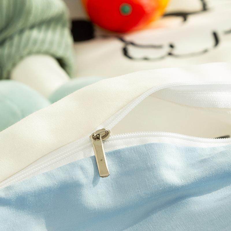 纯棉被套单件全棉被罩150x200x230被单四季用四件套卡通线条小狗,床上用品,学生床品套件,淘宝优惠券,粉丝福利购,淘宝优惠卷