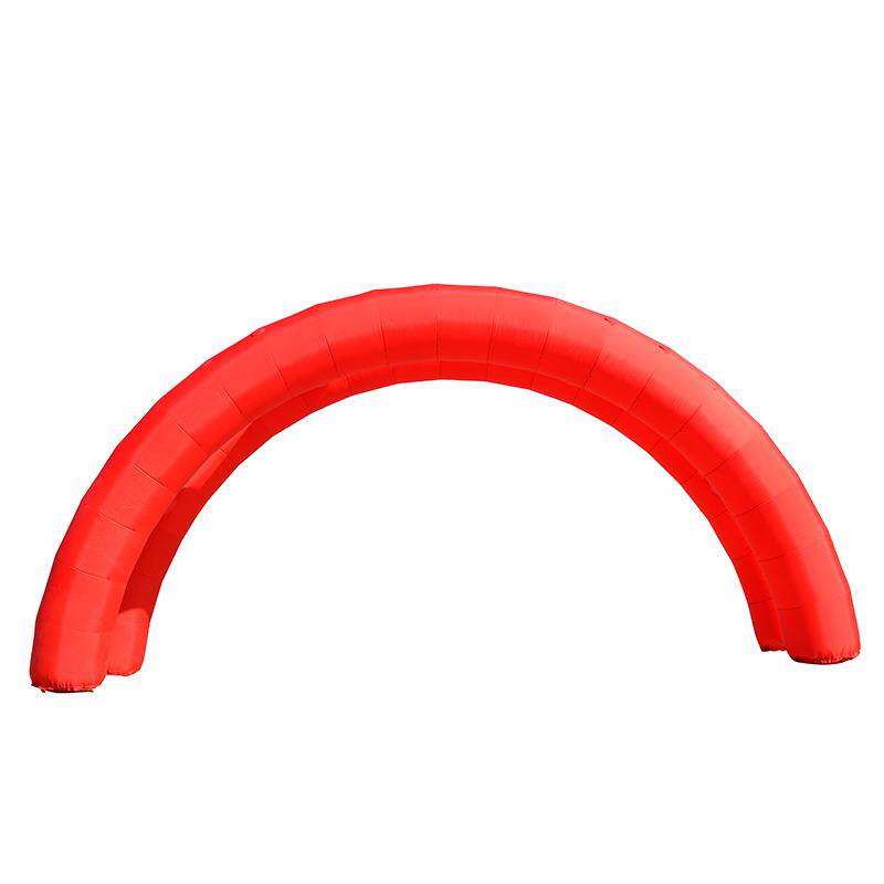 充气彩虹门双拱车展开业活动拱门广告企业拱门四角充气模型