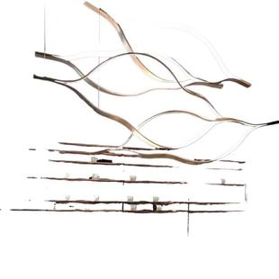 后现代创意唇形吊灯照明展厅客厅餐厅服装 店LED照明灯具现代风格