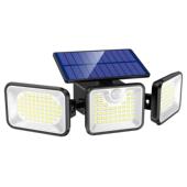 射灯180led壁灯三头感应灯户外庭院灯旋转投光灯灯路灯照明