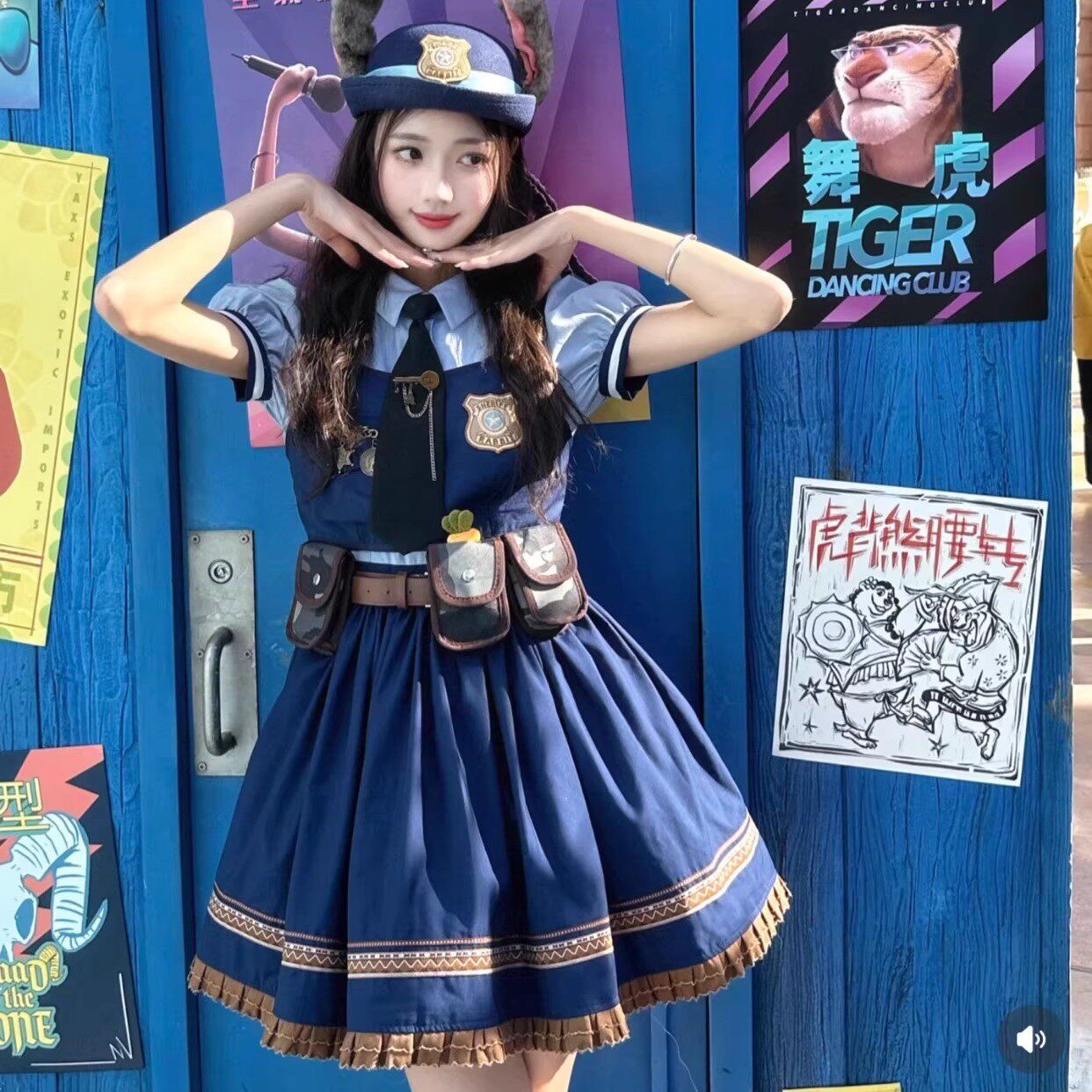 兔子女警官衣服成人朱迪cospaly动漫展角色扮演二次元万圣节穿搭