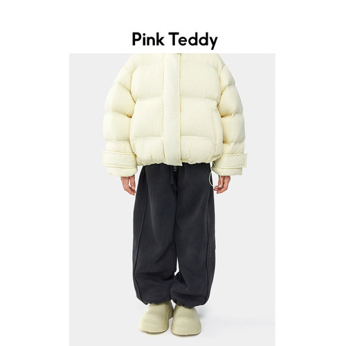 PinkTeddy儿童针织加绒卫裤