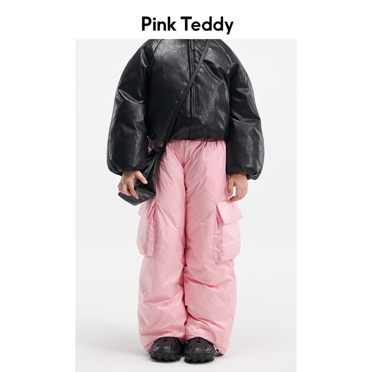 PinkTeddy童装粉色口袋工装羽绒裤冬新款儿童女童直筒保暖长裤子,童装/婴儿装/亲子装,羽绒裤,淘宝优惠券,粉丝福利购,淘宝优惠卷