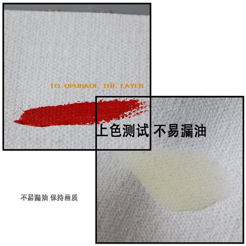 粗纹亚麻油画布纯雨露麻黄麻双z经纬特粗纹耐拉丙烯绘油画框用布