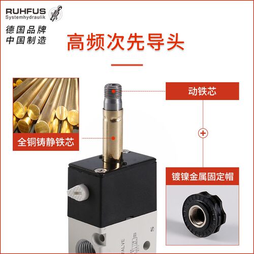 三位五通电磁气动阀电磁阀24v4V130/4V230/F4V330/4V430/C/E/P220