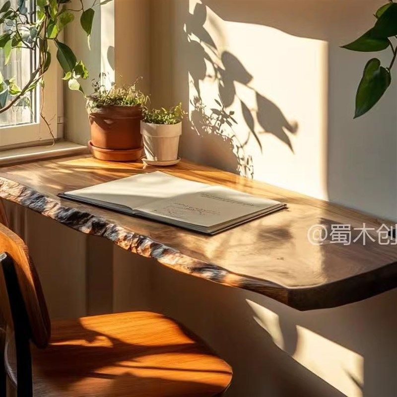 诧寂风新中式实木玄关置物架原木A壁挂收纳层板挂墙悬浮书架一字,商业/办公家具,层板/挂板,淘宝优惠券,粉丝福利购,淘宝优惠卷