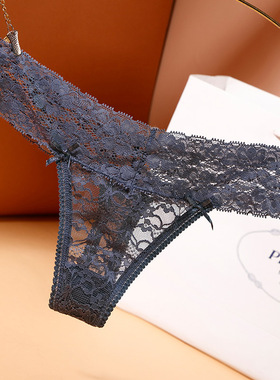 Women Lace Lingerie Sexy Temptation Low-waist Thong Panties