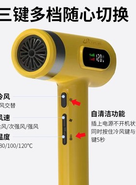 2025新款小钢炮美人鱼高速吹风机第三代LD212发型师专用电吹风