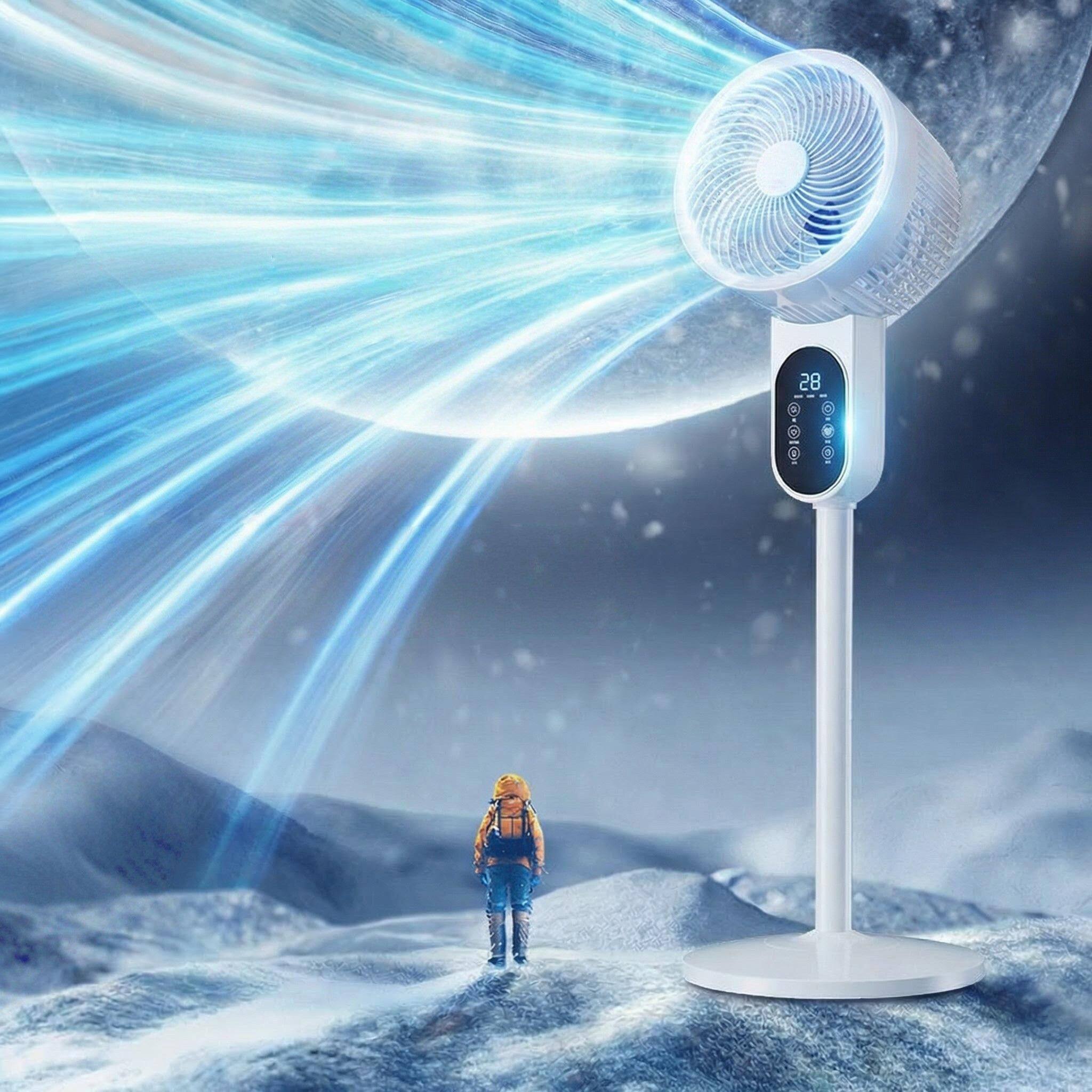 落地电风扇2026新款家用智能空气循环扇超静音制冷一级能效大风力
