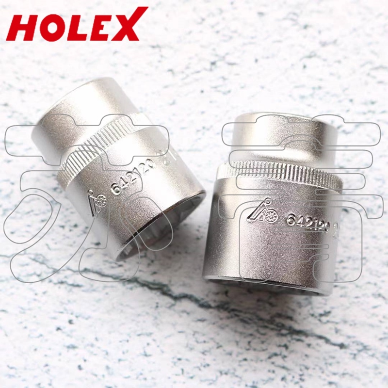 德国霍夫曼HOLEX 十二角套筒 1/2英寸 铬钒钢8mm-36mm 公制标准型