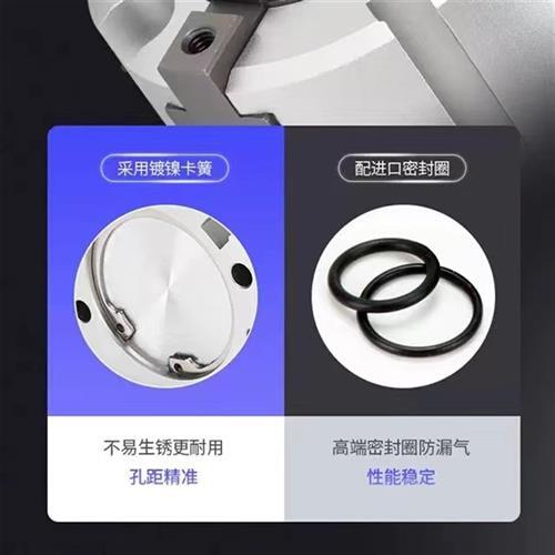 SMC气动卡盘圆形二三四夹爪气缸MHS2/3/4-16D-20D-32D-40-50D-63D