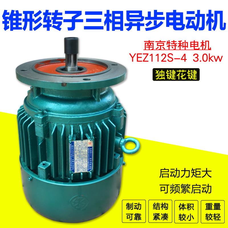 南京特种电机YEZ112S-4/3.0KW摆线针轮减速机YEZ电机YEZ112L4.5KW