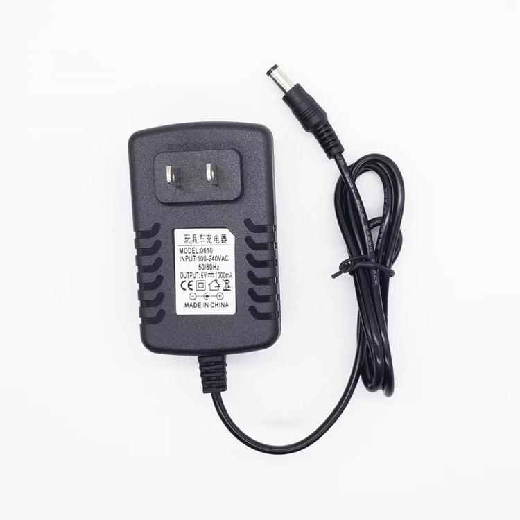 儿童电动车充电器6V1A童车摩托车四轮遥控汽车玩具车电源适配器线