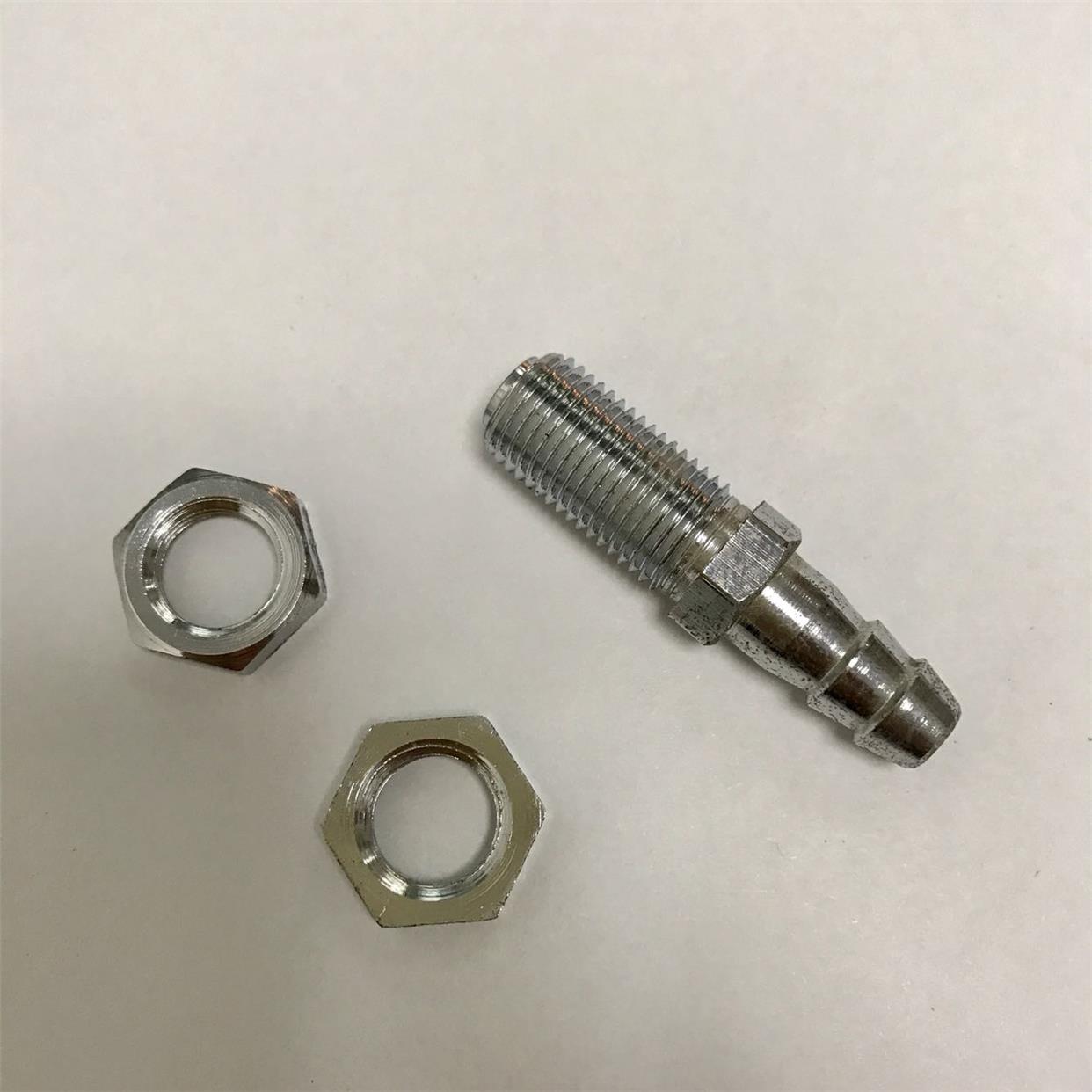 宝塔外丝接头 m10x1-8mm 带2个锁紧螺母 配件