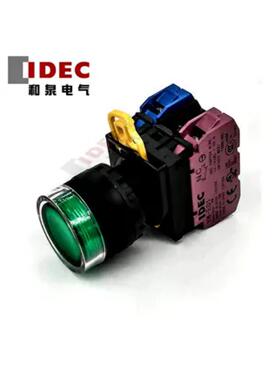 IDEC和泉绿色自锁带灯按纽YW1L-AF2E11QM3G YW-DE YW-E10 1A1B