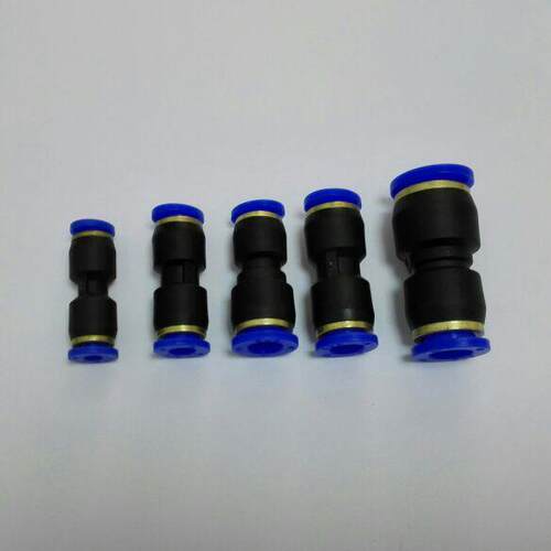 快插式气管接头 4mm 6mm 8mm 10mm 12mm 气管快接接头 PU等径快插
