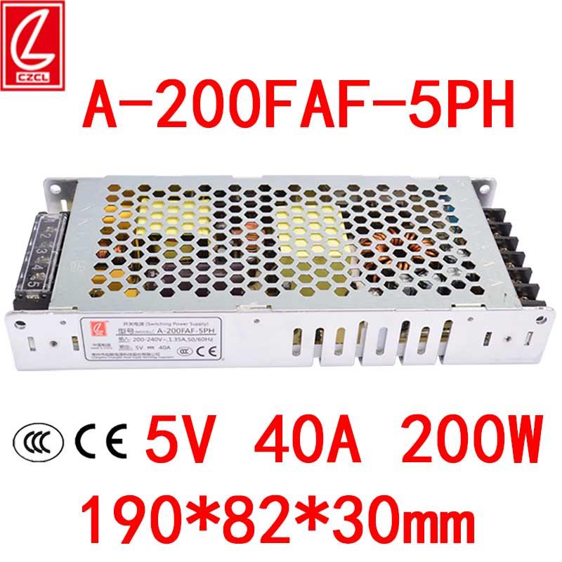 A-200FAF-5PH创联电源3.8V5V40A200W带3C LED显示屏全彩变压器PFC