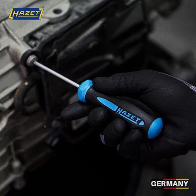 德国一字十字螺丝批HAZET哈蔡特原装进口螺丝刀起子改锥超硬