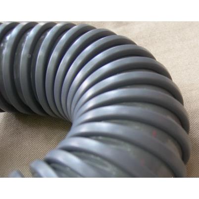 灰色pvc方塑筋螺旋风管/PD吸风管/塑料颗粒管/耐酸碱管型号齐全