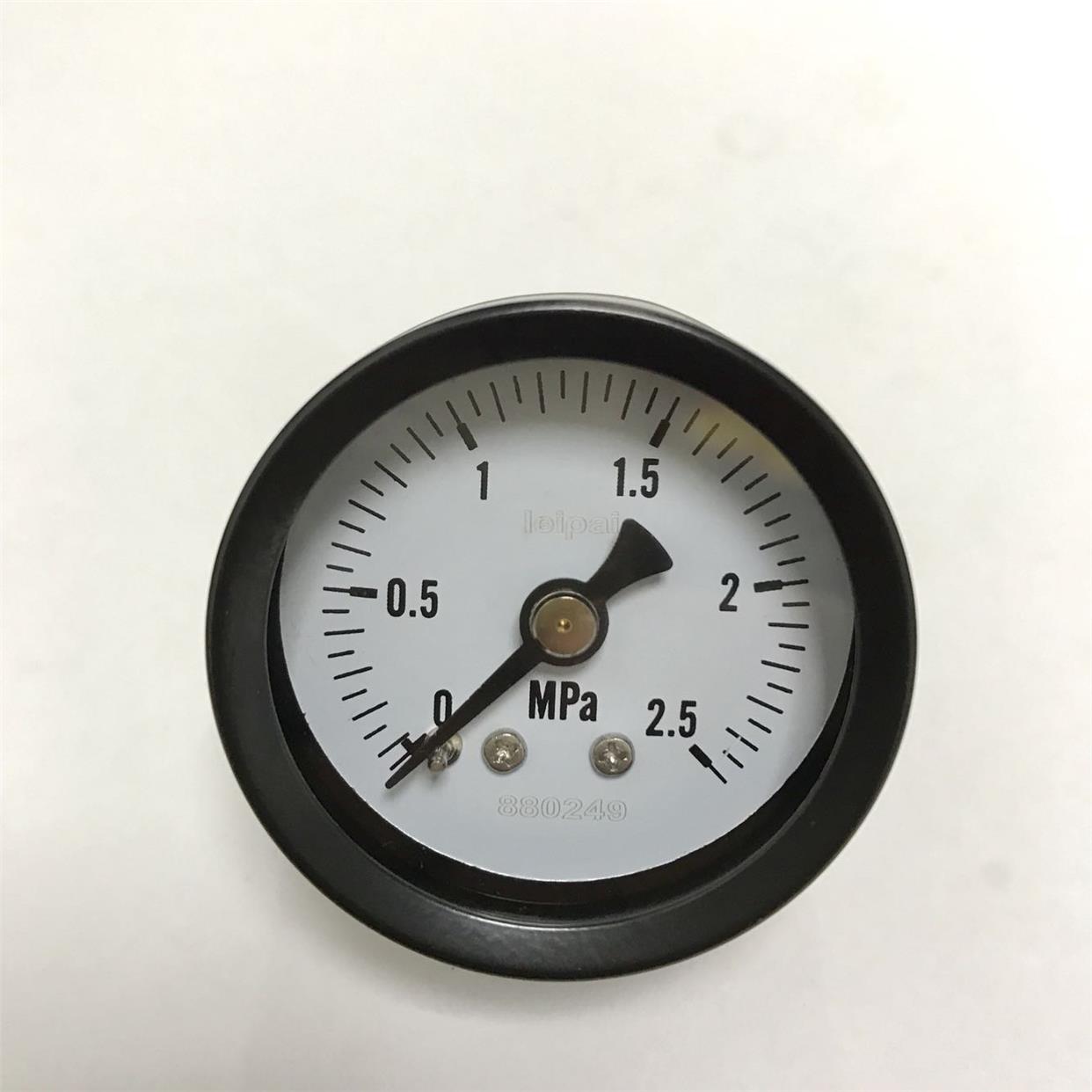 轴向压力表 直径40mm 压力 2.5mpa 螺纹ZG1/4 型号 Y-40Z 外壳42